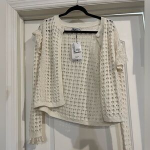ZARA Crochet Cardigan